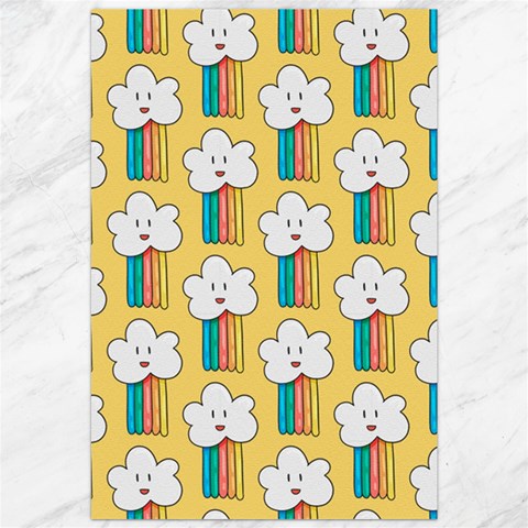 Smile Cloud Rainbow Pattern Yellow Canvas 20  x 30  from ArtsNow.com 19.62 x28.9  Canvas - 1