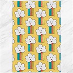 Smile Cloud Rainbow Pattern Yellow Canvas 20  x 30 