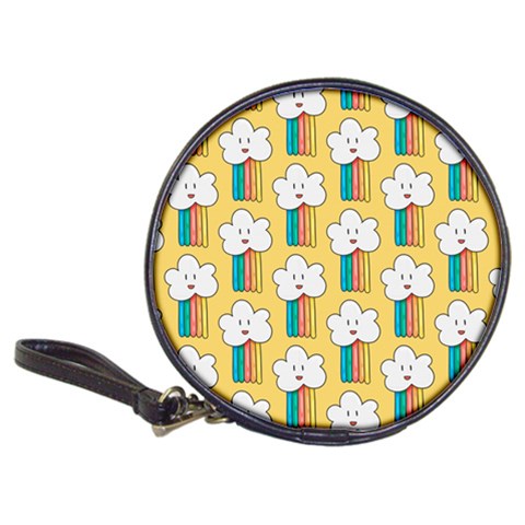 Smile Cloud Rainbow Pattern Yellow Classic 20 Front