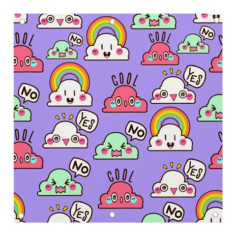 Cloud Seamless Pattern Banner and Sign 3  x 3  from ArtsNow.com Front