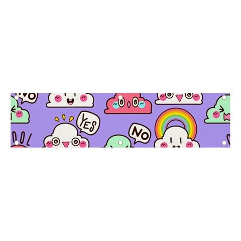 Cloud Seamless Pattern Banner and Sign 4  x 1  from ArtsNow.com Front
