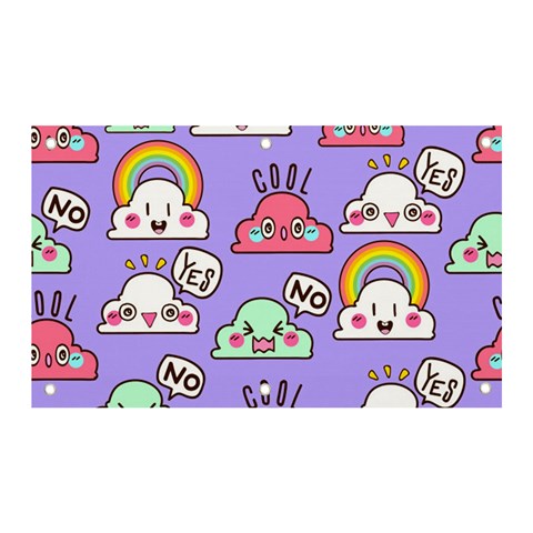 Cloud Seamless Pattern Banner and Sign 5  x 3  from ArtsNow.com Front