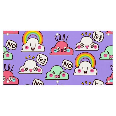 Cloud Seamless Pattern Banner and Sign 6  x 3  from ArtsNow.com Front