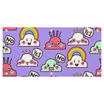 Cloud Seamless Pattern Banner and Sign 6  x 3 