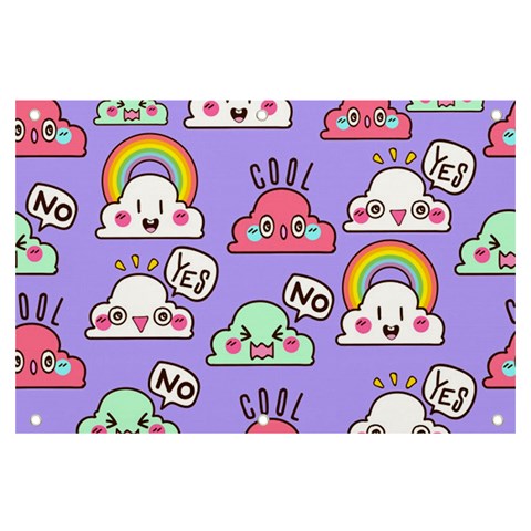 Cloud Seamless Pattern Banner and Sign 6  x 4  from ArtsNow.com Front
