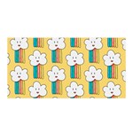 American Golden Ancient Totems Satin Wrap 35  x 70 