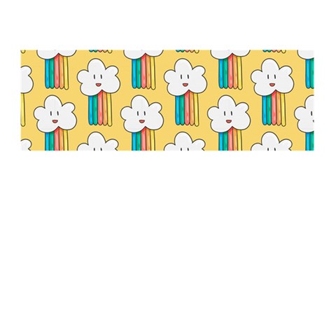 Smile Cloud Rainbow Pattern Yellow Memory Card Reader (Stick) from ArtsNow.com Front