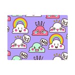 Cloud Seamless Pattern Premium Plush Fleece Blanket (Mini)