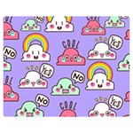 Cloud Seamless Pattern Premium Plush Fleece Blanket (Medium)