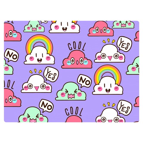Cloud Seamless Pattern Premium Plush Fleece Blanket (Extra Small) from ArtsNow.com 40 x30  Blanket Front
