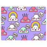 Cloud Seamless Pattern Premium Plush Fleece Blanket (Extra Small)