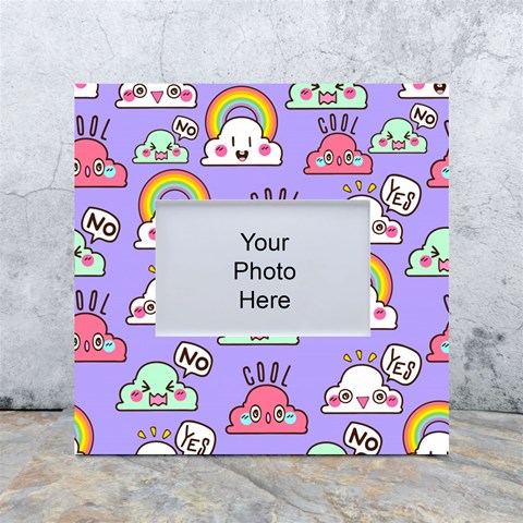 Cloud Seamless Pattern White Box Photo Frame 4  x 6  from ArtsNow.com Front