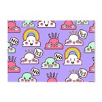 Cloud Seamless Pattern Crystal Sticker (A4)