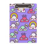 Cloud Seamless Pattern A5 Acrylic Clipboard