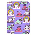 Cloud Seamless Pattern Rectangular Glass Fridge Magnet (4 pack)