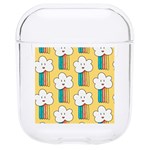 Smile Cloud Rainbow Pattern Yellow Hard PC AirPods 1/2 Case