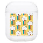 Smile Cloud Rainbow Pattern Yellow Soft TPU AirPods 1/2 Case