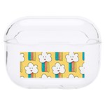 Smile Cloud Rainbow Pattern Yellow Hard PC AirPods Pro Case