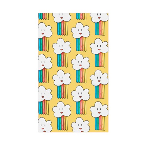 Smile Cloud Rainbow Pattern Yellow Duvet Cover Double Side (Single Size) from ArtsNow.com Front