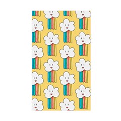 Smile Cloud Rainbow Pattern Yellow Duvet Cover Double Side (Single Size) from ArtsNow.com Front