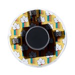 Smile Cloud Rainbow Pattern Yellow On-the-Go Memory Card Reader