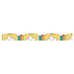 Smile Cloud Rainbow Pattern Yellow Cross Back Hipster Bikini Set from ArtsNow.com Waistband