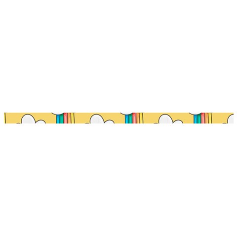 Smile Cloud Rainbow Pattern Yellow Cross Back Hipster Bikini Set from ArtsNow.com Strap