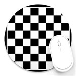 Chess Board Background Design Round Mousepad