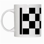 Chess Board Background Design White Mug