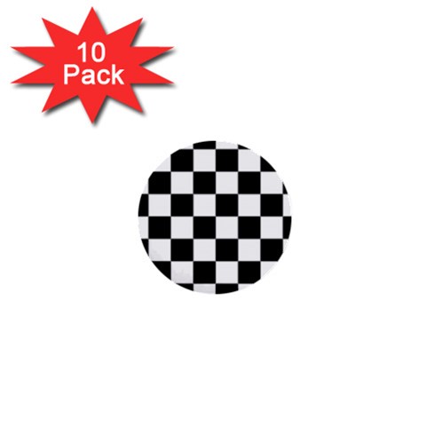 Chess Board Background Design 1  Mini Buttons (10 pack)  from ArtsNow.com Front