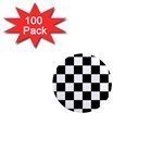 Chess Board Background Design 1  Mini Magnets (100 pack) 