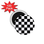 Chess Board Background Design 1.75  Magnets (100 pack) 