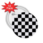 Chess Board Background Design 2.25  Buttons (10 pack) 