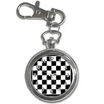 Chess Board Background Design Key Chain Watches