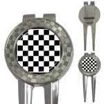 Chess Board Background Design 3-in-1 Golf Divots