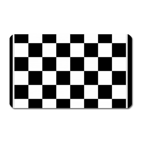 Chess Board Background Design Magnet (Rectangular) from ArtsNow.com Front