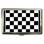 Chess Board Background Design Cigarette Money Case
