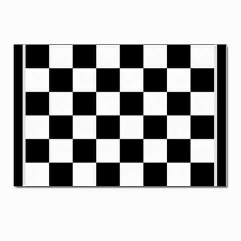 Chess Board Background Design Postcard 4 x 6  (Pkg of 10) from ArtsNow.com Front