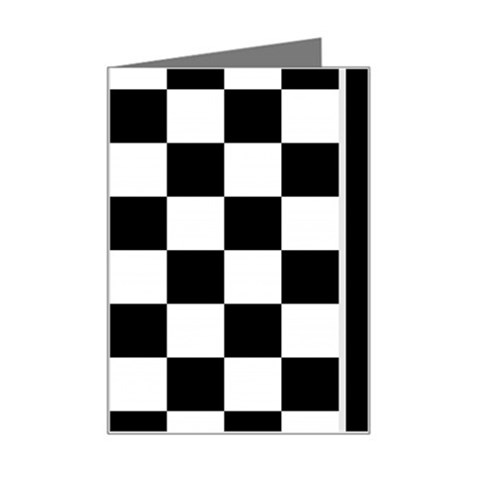 Chess Board Background Design Mini Greeting Card from ArtsNow.com Left