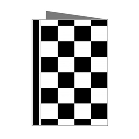 Chess Board Background Design Mini Greeting Card from ArtsNow.com Right