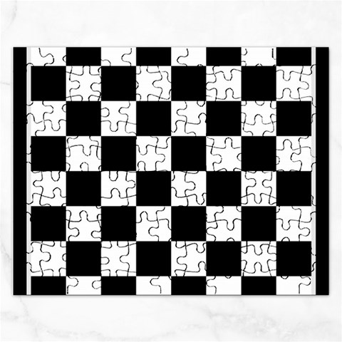 Chess Board Background Design Rectangular Jigsaw Puzzl from ArtsNow.com Front