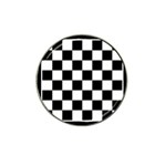 Chess Board Background Design Hat Clip Ball Marker (4 pack)