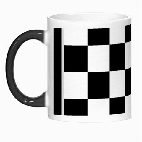 Chess Board Background Design Morph Mug from ArtsNow.com Left