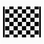 Chess Board Background Design Small Glasses Cloth