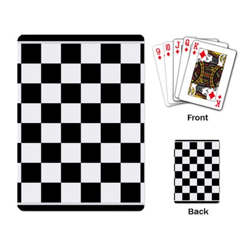 Chess Board Background Design Playing Cards Single Design (Rectangle) from ArtsNow.com Back