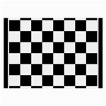 Chess Board Background Design Large Glasses Cloth