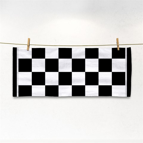 Chess Board Background Design Hand Towel from ArtsNow.com Front