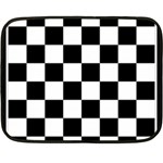Chess Board Background Design Two Sides Fleece Blanket (Mini)