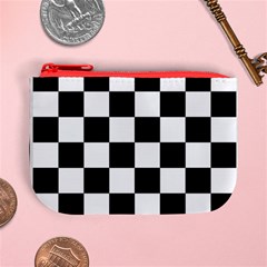 Chess Board Background Design Mini Coin Purse from ArtsNow.com Front