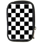 Chess Board Background Design Compact Camera Leather Case